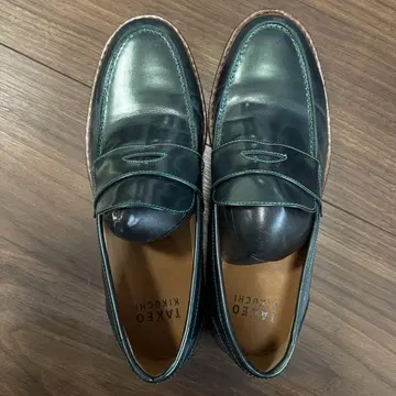 TAKEO KIKUCHI 블랙 로퍼 24.5cm