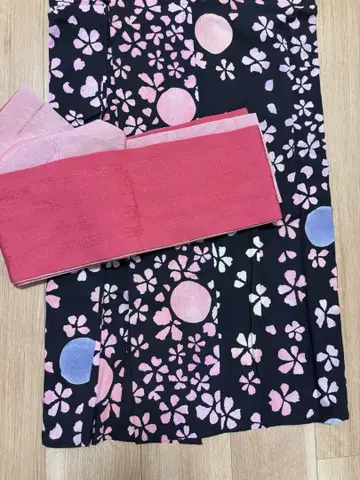 tsumori chisato 주염 유카타 벚꽃 도트 패턴