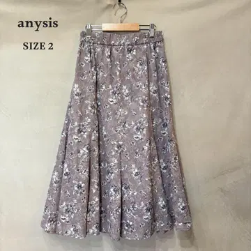 anysis 에니시스 플라워 프린트 플레어 스커트 핑크 M