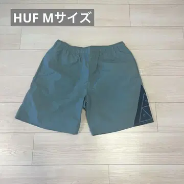 [새상품] HUF 남성용 하프 팬츠 M 사이즈 수륙양용 카키 그린 모스
