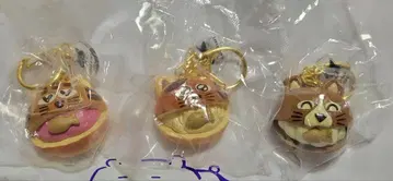 CAT & BAKES 9456 도라네코 빵 마스코트 3개 세트