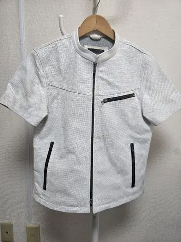 화이트 메쉬 자켓