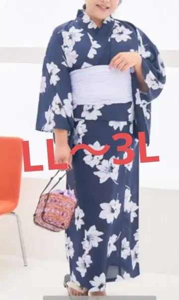 시마무라 Hina 유카타 유카타 세트 원피스 3L