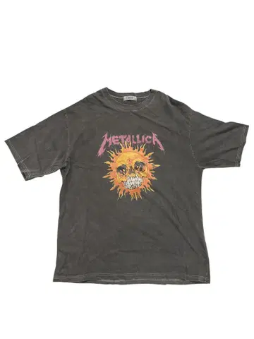 Metallica 다크 그레이 티셔츠