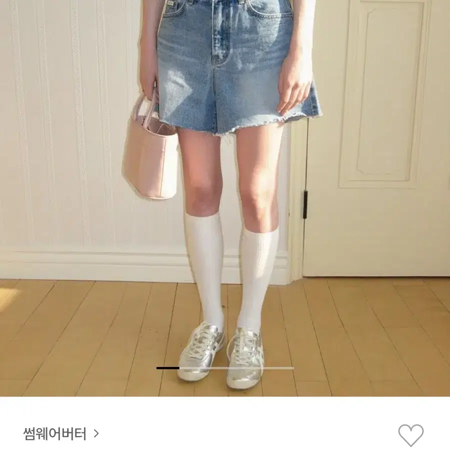 [SOMEWHERE BUTTER]★Cutting half denim pants Somewhere Butter Cutting Half Denim Pants (m) #썸웨어버터