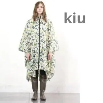 kiu 키우 레인 판초 꽃무늬
