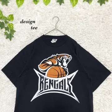 T셔츠 구제 의류 빈티지 USA 타이거 애니멀 농구 vintage