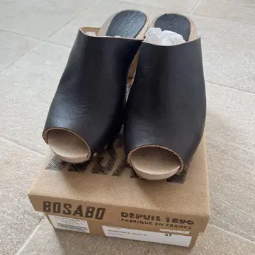 BOSABO 가죽 사보 샌들