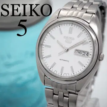 342 SEIKO 세이코 파이브 시계 자동 감기 스켈레톤 남성용 날짜