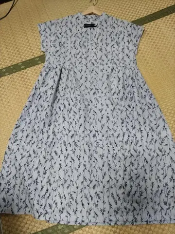 유카타 리메이크로 만든 프렌치 소매 원피스
