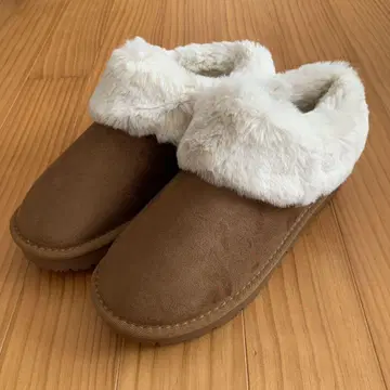 무스탕 부츠 브라운 퍼 포함