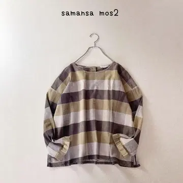 samansa mos2 사만사모스모스 체크 코튼 블라우스