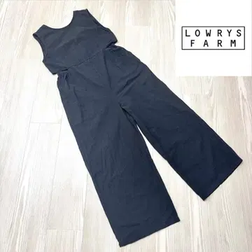 LOWRYS FARM 블랙 오버롤