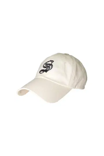 theredthread 화이트 S logo cap scarlet