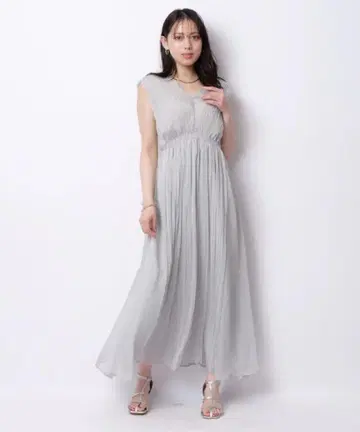 Mystrada 플리츠 양류 원피스 MNT