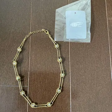 BEAMS 블랙 비즈 목걸이