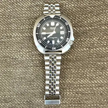 작동 SEIKO 세컨드 다이버 데이트 6105-8110 남성용 자동 감기