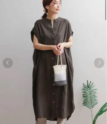 어반 리서치 도어스 롱 린넨 원피스