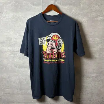 STAR WARS Porkins 프린트 티셔츠 XL 네이비