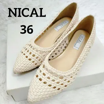 새상품급 NICAL 니칼 메탈릭 힐 메쉬 펌프스 36 23cm