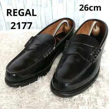 새상품급 REGAL 코인 로퍼 블랙 2177 26cm