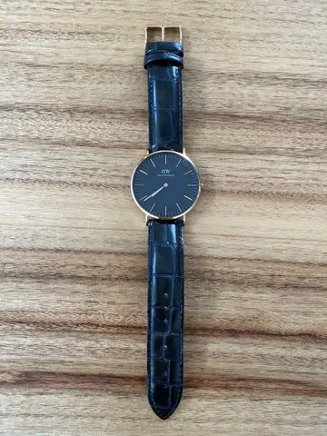 Daniel Wellington 아날로그 손목시계 블랙