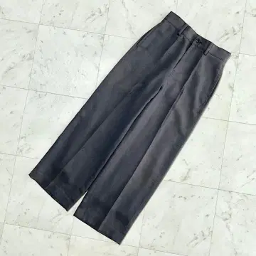 유나이티드 애로우즈 와이드 팬츠 여성용 그레이 브라운 S