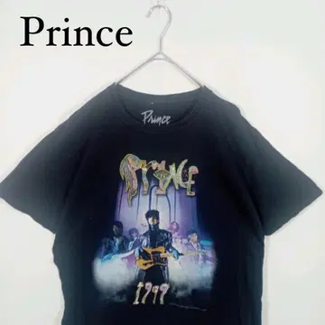 Prince 1999 그래픽 티셔츠 블랙 프린스 락 밴딩