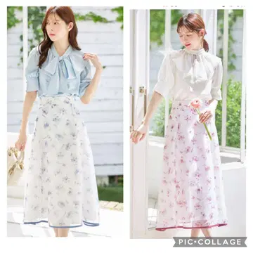 토코 클로젯, 가련함이 감도는 배색 라인 오리지널 시어 플라워 스커트