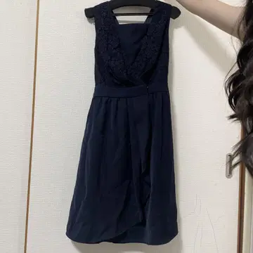 Rew de Rew 네이비 레이스업 드레스