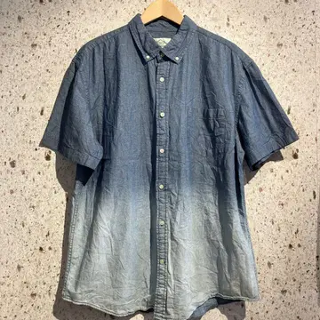 00s ST.JOHNS BAY 그라데이션 샴브레이 셔츠