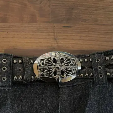 cross design leather belt y2k