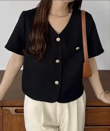 callautia 반팔 썸머 트위드 자켓