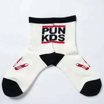 펑크 드렁커스 PUNKDS 양말 삭스 화이트 punk drunkers