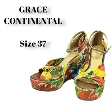 GRACE CONTINENTAL 웨지솔 샌들 보타니컬