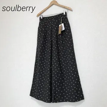 soulberry 택 포함 도트 무늬 와이드 팬츠 이지 팬츠