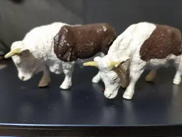 소 피규어 Britain 2마리 영국제 1980년 높이 약 4.8cm