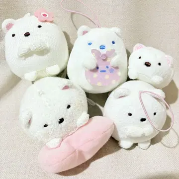 스미코구라시 봉제 인형 키링 스트랩 묶음 판매 시로쿠마