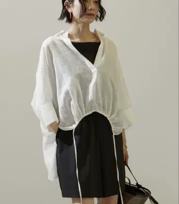 시어 린넨 드로스트 돌먼 셔츠 2