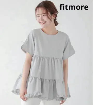 [ 완판템 ] Fit more 핏 모어 슬릿 슬리브 밑단 프릴 티어드