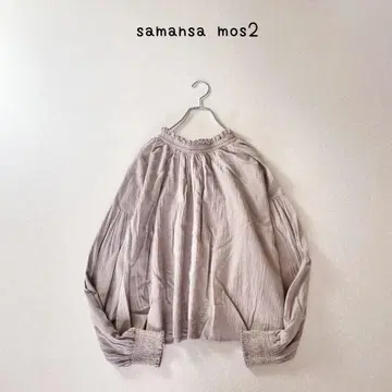 samansa mos2 사만사 모스모스 린넨 블렌드 개더 블라우스