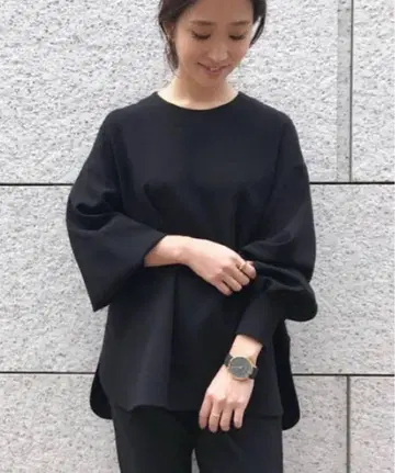 Deuxieme Classe 트리아세 조젯 오버 블라우스
