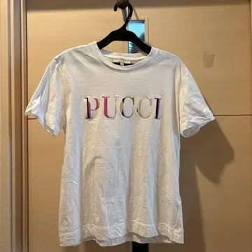 EMILIO PUCCI 로고 프린트 티셔츠 L 사이즈