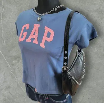 00s archive y2k GAP 헤이세이 갸루 스팽글 피치 T