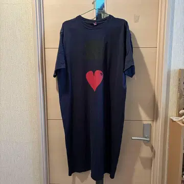 보헤미안즈 네이비 롱 원피스 반팔