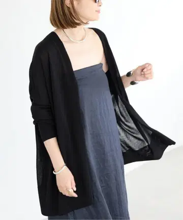 Deuxieme Classe shake code 숏 가디건 블랙