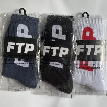 FTP Socks 3 pairs 로고가 있는 삭스 3켤레 세트