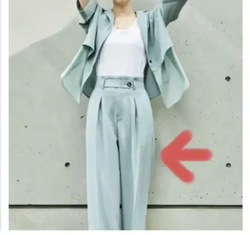 소핏 라이트 그린 슬랙스