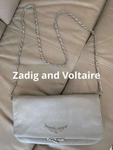 Zadig and Voltaire 숄더백 천연 가죽 터콰이즈