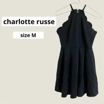charlotte russe 블랙 슬리브리스 미니 원피스